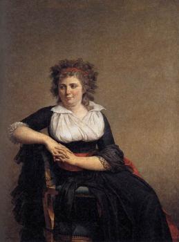 雅尅-路易 大衛 Portrait of the Marquise d'Orvilliers